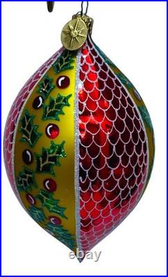 Christopher Radko Teardrop Christmas Ornament (Three Available) Fantasia