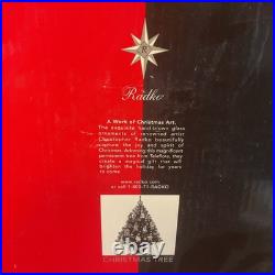 Christopher Radko Teleflora 24 Christmas Tree withMini Glass Ornaments RARE NOB