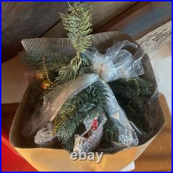 Christopher Radko Teleflora 24 Christmas Tree withMini Glass Ornaments RARE NOB