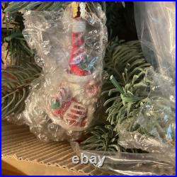 Christopher Radko Teleflora 24 Christmas Tree withMini Glass Ornaments RARE NOB