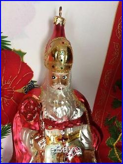 Christopher Radko The Bishop Christmas Tree Ornament St Nicholas Holiday