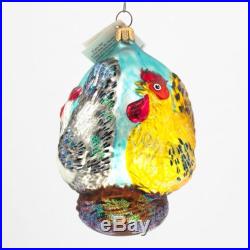 Christopher Radko Three French Hens Days of Christmas Tree Ornament Collectible