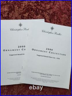 Christopher Radko Treasure Trove Of Seasonal Catalogs and Lists From 2000