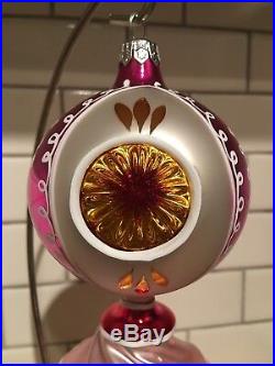 Christopher Radko Triple Reflector Drop Ball Ornament FANTASIA 93-143-0 New