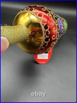 Christopher Radko Truly Multi Faceted Finial 1019526 16 Gold Red Purple Green