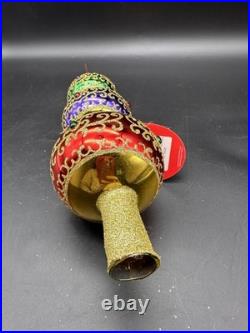 Christopher Radko Truly Multi Faceted Finial 1019526 16 Gold Red Purple Green