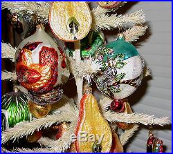 Christopher Radko Twelve Days of Christmas, CR Tree & 18 CR Pear Ornaments -ISW