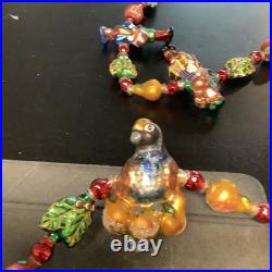 Christopher Radko Twelve Days of Christmas Glass Garland Ornament Hand Painted