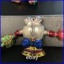 Christopher Radko Twelve Days of Christmas Glass Garland Ornament Hand Painted