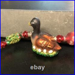 Christopher Radko Twelve Days of Christmas Glass Garland Ornament Hand Painted Christopher Radko Twelve Days of Christmas Glass Garland Ornament Hand Painted