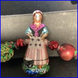 Christopher Radko Twelve Days of Christmas Glass Garland Ornament Hand Painted