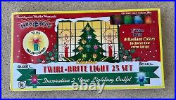 Christopher Radko Twirl Brite Christmas Light Set Rare