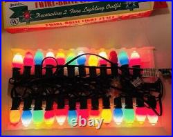 Christopher Radko Twirl Brite Christmas Light Set Rare