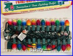 Christopher Radko Twirl Brite Christmas Light Set Rare