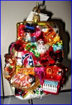 Christopher Radko VINTAGE TOY CHEST 02-MAR-06 Christmas Ornament New NWT + Box
