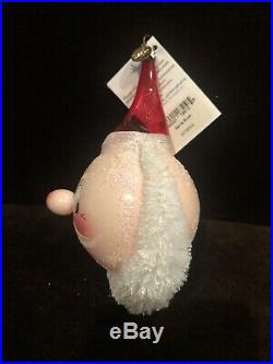 Christopher Radko Very Rare Santa Blush Ornament New In Box With Tag Amazing