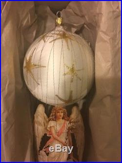Christopher Radko Victorian Balloon 92-122-0 Wire Ornament Winter Angel Vintage