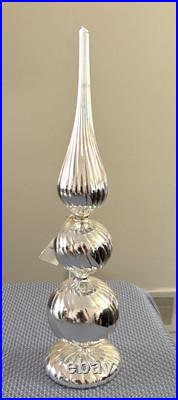 Christopher Radko Vintage Rare Silver Filial Stand 13 inches high New with tags