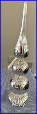 Christopher Radko Vintage Rare Silver Filial Stand 13 inches high New with tags