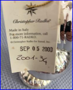 Christopher Radko Vintage Rare Silver Filial Stand 13 inches high New with tags