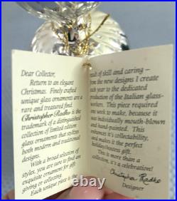 Christopher Radko Vintage Rare Silver Filial Stand 13 inches high New with tags