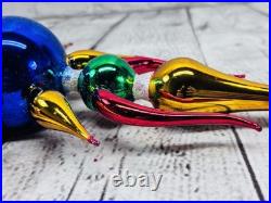 Christopher Radko Vintage Reflector Finial 00-500-0 17 Glass Tree Topper Rare