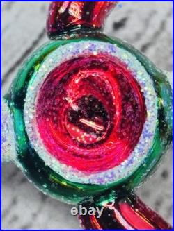 Christopher Radko Vintage Reflector Finial 00-500-0 17 Glass Tree Topper Rare