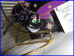 Christopher Radko WIGGLESWORTH October Ornament Halloween Spider RARE RETIRED