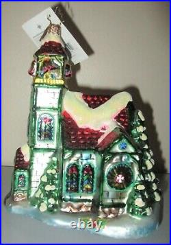 Christopher Radko WINTERMINT WORSHIP Church Chapel Ornament New + Box 1010259