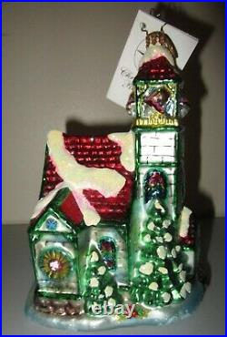Christopher Radko WINTERMINT WORSHIP Church Chapel Ornament New + Box 1010259