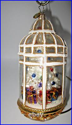 Christopher Radko WINTER ARBORETUM Dome Globe Christmas Ornament 1018557 +Tag