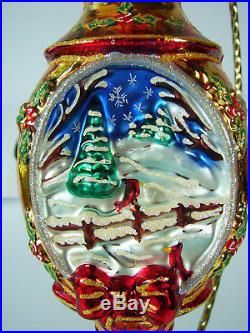 Christopher Radko WINTER WONDERLAND Beautiful Polish Glass Ornament PERFECT