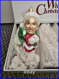 Christopher Radko White Christmas Movie Ornament Set- all 4 in Original Box RARE