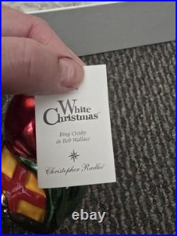 Christopher Radko White Christmas Movie Ornament Set- all 4 in Original Box RARE Christopher Radko White Christmas Movie Ornament Set- all 4 in Original Box RARE