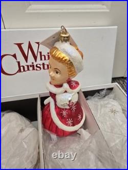 Christopher Radko White Christmas Movie Ornament Set- all 4 in Original Box RARE Christopher Radko White Christmas Movie Ornament Set- all 4 in Original Box RARE