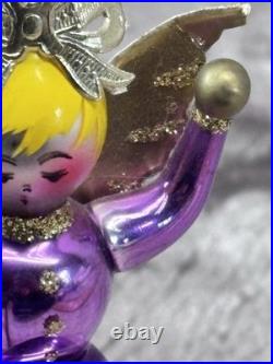 Christopher Radko Wings & A Snail 94-301-0 Rare Italy Glass Christmas Ornament