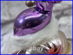 Christopher Radko Wings & A Snail 94-301-0 Rare Italy Glass Christmas Ornament