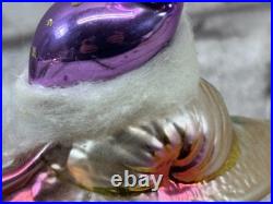Christopher Radko Wings & A Snail 94-301-0 Rare Italy Glass Christmas Ornament