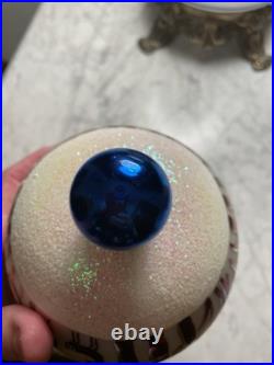 Christopher Radko Winter Forest Glass Ball Christmas Ornament 6 Vintage RARE Christopher Radko Winter Forest Glass Ball Christmas Ornament 6 Vintage RARE