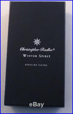 Christopher Radko Winter Spirit Sterling Pin / Pendant Ornament-Complete