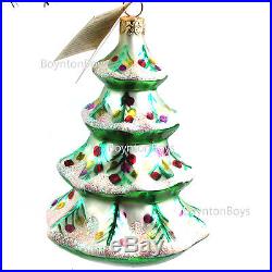 Christopher Radko Winter Tree Christmas Ornament 1992 NWT Retired 92-101-2