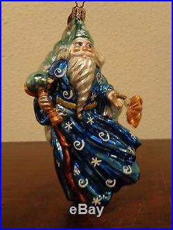 Christopher Radko Wizard Of Wishes Ornament Merlin Spring Wand 3010225 WT