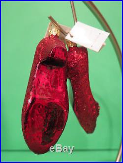 Christopher Radko Wizard of Oz Christmas Ornament Ruby Slippers
