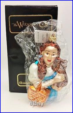 Christopher Radko Wizard of Oz Dorothy & Toto Ornament Factory Sealed