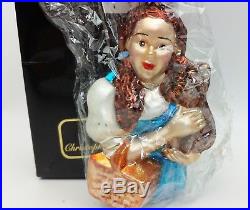 Christopher Radko Wizard of Oz Dorothy & Toto Ornament Factory Sealed
