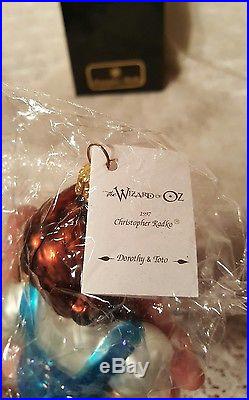 Christopher Radko Wizard of Oz Dorothy & Toto Ornament Sealed LE 4249/10000