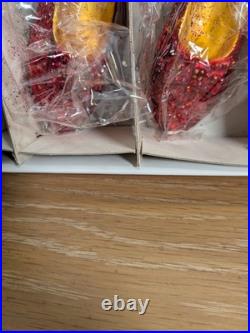 Christopher Radko Wizard of Oz Ruby Slippers Ornament Set Boxed LE #2389/10000