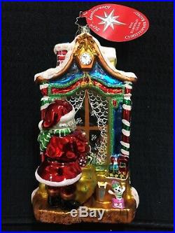 Christopher Radko Workshop Wonder 2004 Rare Christmas Ornament Santa Window