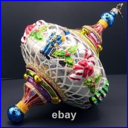 Christopher Radko X-Large Spintop Memories 2005 Ornament with Charms