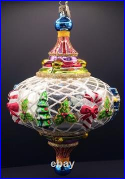 Christopher Radko X-Large Spintop Memories 2005 Ornament with Charms